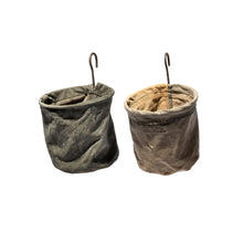Load image into Gallery viewer, Vintage Tent Fabric Hook Basket | Small