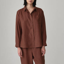Load image into Gallery viewer, 100% Linen Shirt | Cocoa
