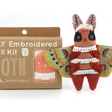 Load image into Gallery viewer, Moth Embroidered Doll Kit