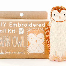 Load image into Gallery viewer, Barn Owl Embroidered Doll Kit