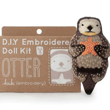 Load image into Gallery viewer, Otter Embroidered Doll Kit