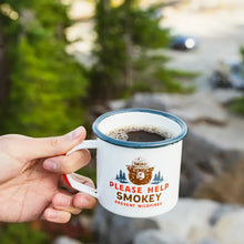 Load image into Gallery viewer, Please Help Smokey The Bear Enamel Mug