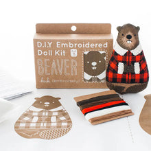 Load image into Gallery viewer, Beaver Embroidered Doll Kit