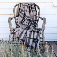 Load image into Gallery viewer, Recycled Wool Scottish Tartan Blanket - Petal