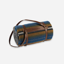 Load image into Gallery viewer, National Park Throw with Leather Carrier | Olympic Grey