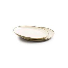 Load image into Gallery viewer, Enamel Deep Plates Set of 2 | 2 Tone Olive Drab
