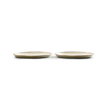 Load image into Gallery viewer, Enamel Deep Plates Set of 2 | 2 Tone Olive Drab