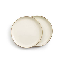 Load image into Gallery viewer, Enamel Deep Plates Set of 2 | 2 Tone Olive Drab