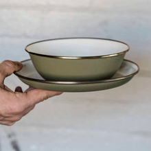 Load image into Gallery viewer, Side Plates Set of 2 | 2 Tone Olive Drab