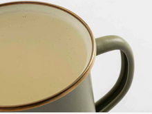 Load image into Gallery viewer, Enamel Cup Set of 2 | 2 Tone Olive Drab