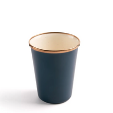 Load image into Gallery viewer, Enamel Tall Cup Set of 2 | 2 Tone Indigo