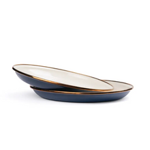Load image into Gallery viewer, Side Plates Set of 2 | 2 Tone Indigo