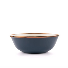 Load image into Gallery viewer, Enamel Bowl Set of 2 | 2 Tone Indigo