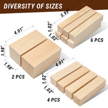 Load image into Gallery viewer, Bass Wood for Carving | 12 Pieces