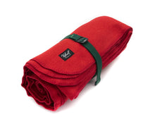 Load image into Gallery viewer, Wool Army Camp Blanket | Crimson Red