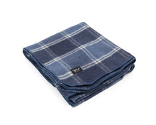 Load image into Gallery viewer, Wool Army Camp Blanket | Ocean Tartan