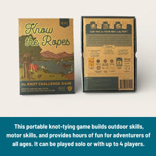 Load image into Gallery viewer, "Know The Ropes" Knot Challenge Game