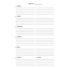 Load image into Gallery viewer, The Weekly Blend Undated Weekly Planner
