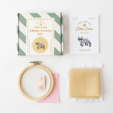 Load image into Gallery viewer, Racoon Cross Stitch Kit