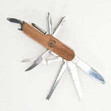 Load image into Gallery viewer, Kids Multi Tool Pocket Knife | Wood Handle