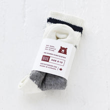 Load image into Gallery viewer, Wool Youth Camp Sock - Navy