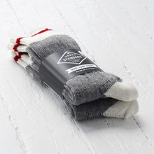 Load image into Gallery viewer, Wool Camp Sock 2 pack | Red