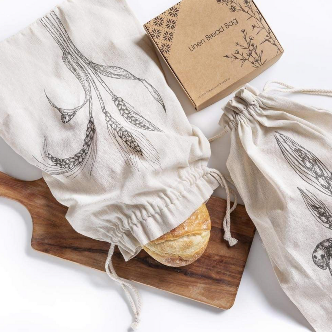 Linen Bread Bag | Set of 2