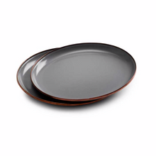 Load image into Gallery viewer, Enamel Deep Plates Set of 2 | Slate Grey