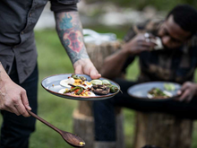 Load image into Gallery viewer, Enamel Deep Plates Set of 2 | Slate Grey