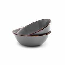 Load image into Gallery viewer, Enamel Bowl Set of 2 | Slate Grey