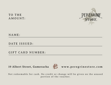 Load image into Gallery viewer, Peregrine Store Gift Card