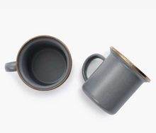 Load image into Gallery viewer, Espresso Enamel Cup Set of 2 | Slate Grey