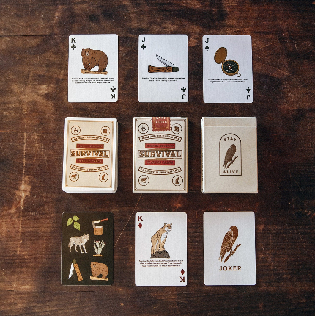 Survival Playing Cards | Cream