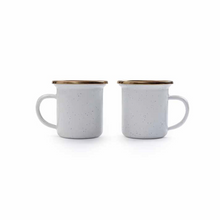 Load image into Gallery viewer, Espresso Enamel Cup Set of 2 | Eggshell