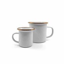 Load image into Gallery viewer, Espresso Enamel Cup Set of 2 | Eggshell
