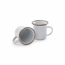 Load image into Gallery viewer, Espresso Enamel Cup Set of 2 | Eggshell