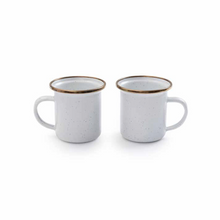 Load image into Gallery viewer, Espresso Enamel Cup Set of 2 | Eggshell