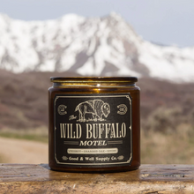 Load image into Gallery viewer, Wild Buffalo Motel Candle and Matches
