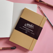 Load image into Gallery viewer, Ochre Hardcover Watercolour Journal | Cold Pressed