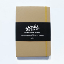 Load image into Gallery viewer, Ochre Hardcover Watercolour Journal | Cold Pressed