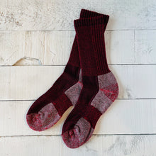Load image into Gallery viewer, Merino Wool Trail Sock | Burgundy
