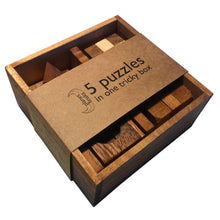 Load image into Gallery viewer, 5 Puzzles In A Box