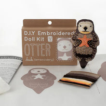 Load image into Gallery viewer, Otter Embroidered Doll Kit
