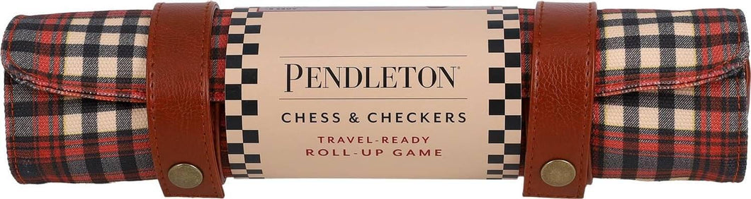 Chess and Checkers | Roll Up Travel Game
