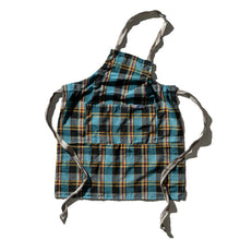 Load image into Gallery viewer, Recycled Cotton Check Apron | Blue
