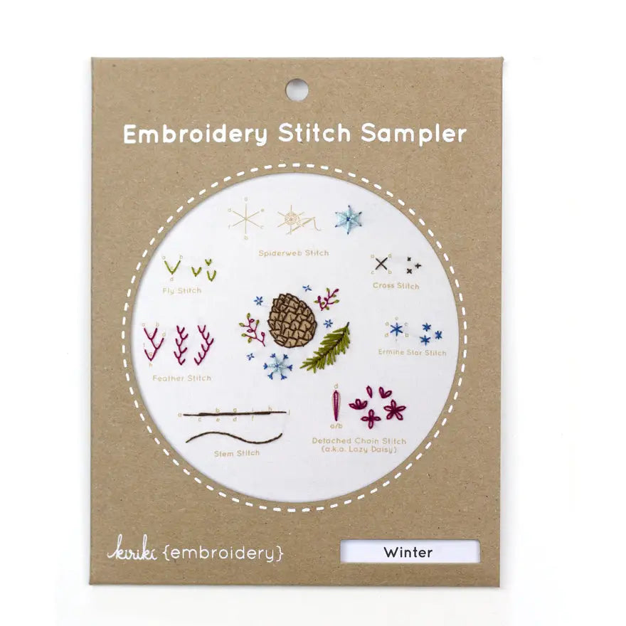 Embroidery Stitch Sampler | Winter