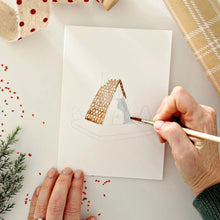 Load image into Gallery viewer, Gingerbread | Paintable Notecards set of 8 PREORDER
