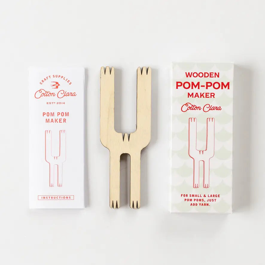 Wooden Pom Pom Maker