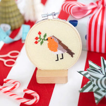 Load image into Gallery viewer, Robin Berry Cross Stitch Kit PREORDER MID DECEMBER
