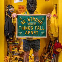Load image into Gallery viewer, Be Strong Camp Flag | Blink182 x Oxford Pennant
